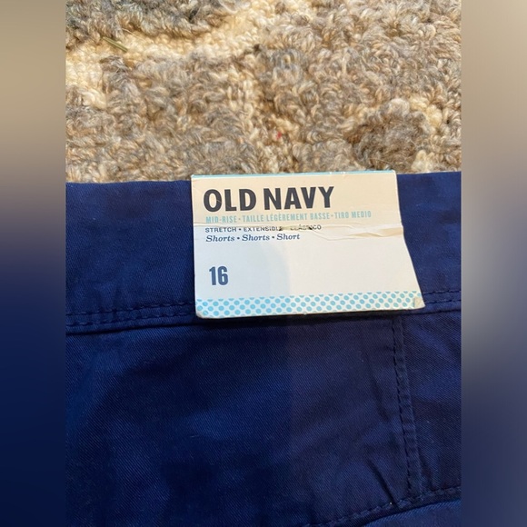 Women’s Mid Rise Stretch Navy Blue Shorts 16 7” Inseam Summer Chino Cotton New - Picture 8 of 8